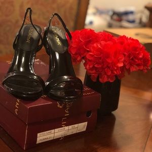 Black Single strap heels